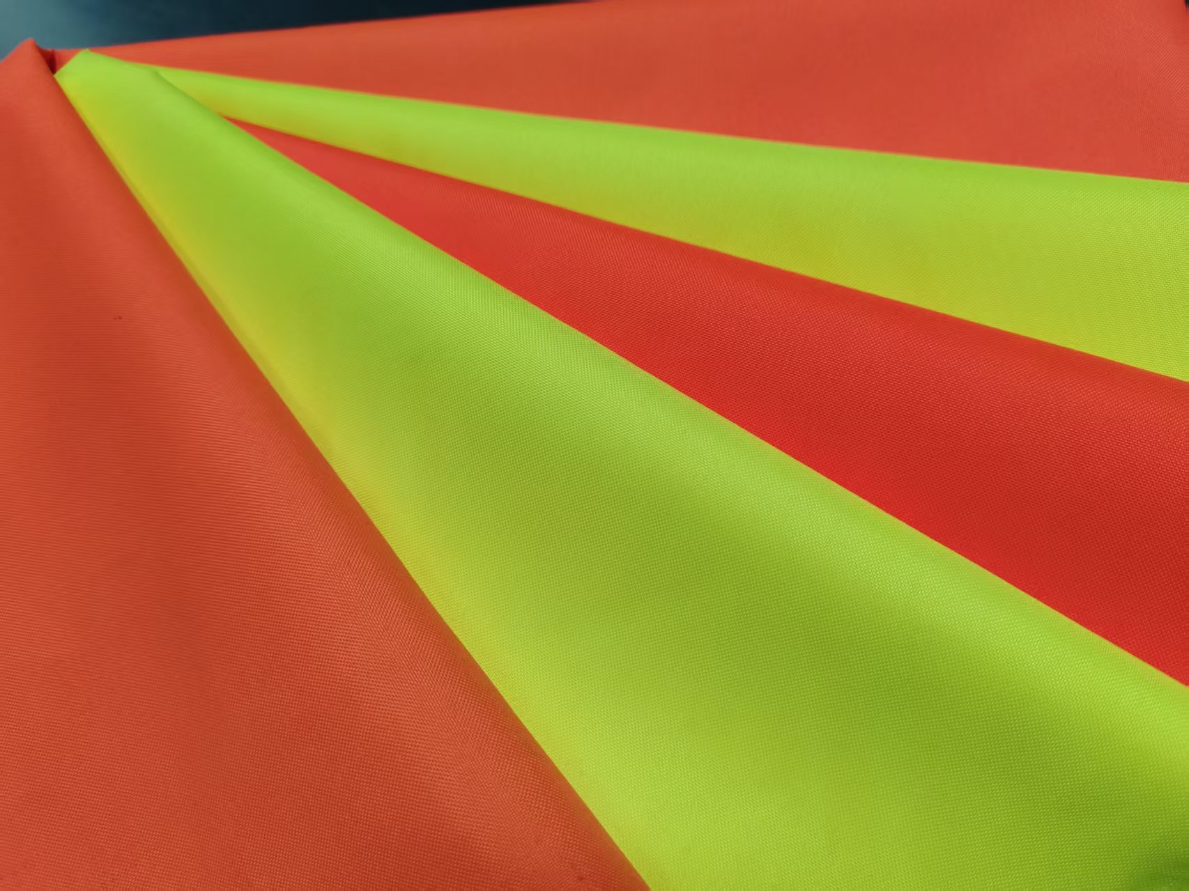 Outdoor work fluorescent fabric